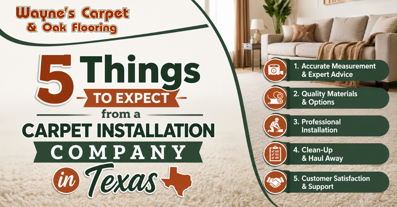 5 Things to Expect from a Carpet Installation Company in Texas